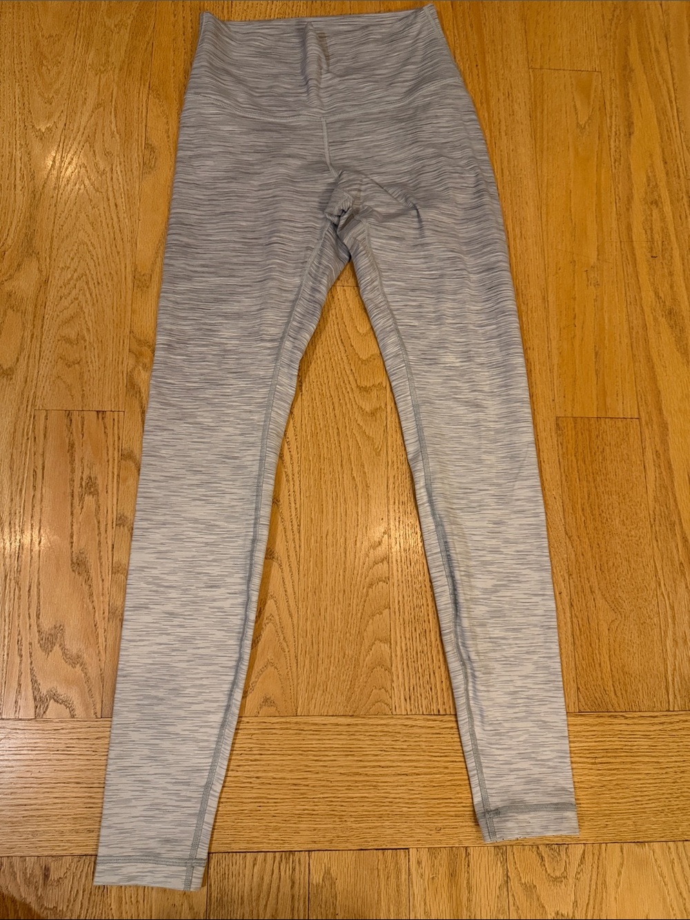 lululemon athletica Heathered Light Gray Women's Leggings